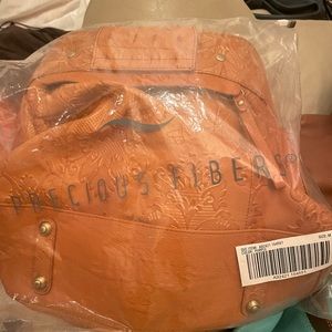 Precious Fibers New Orange Shoulder Bag